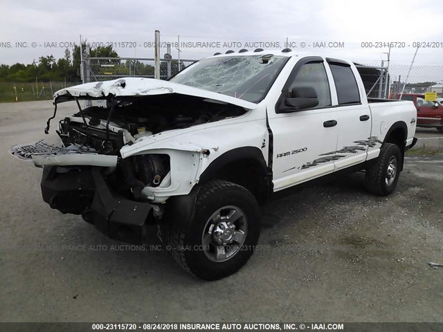 3D7KS28C76G104802 - 2006 DODGE RAM 2500 ST/SLT/LARAMIE WHITE photo 2