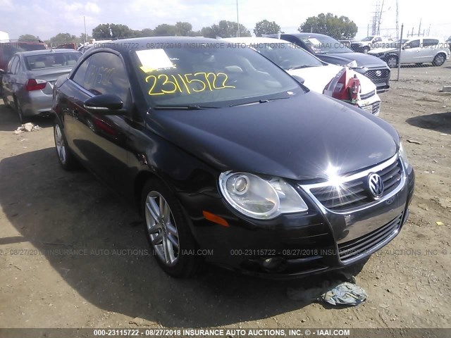 WVWFA71F69V012561 - 2009 VOLKSWAGEN EOS LUX Czarny zdjęcie 1