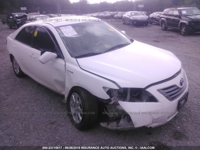 4T1BB46K87U011412 - 2007 TOYOTA CAMRY NEW GENERAT HYBRID WHITE photo 1