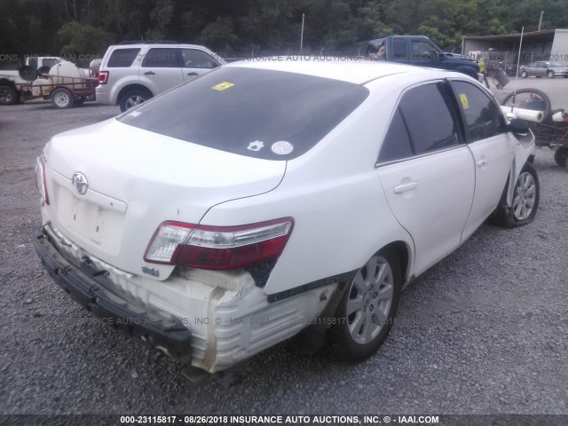 4T1BB46K87U011412 - 2007 TOYOTA CAMRY NEW GENERAT HYBRID WHITE photo 4