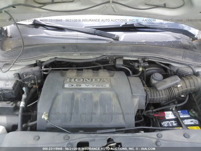 2HKYF18116H564093 - 2006 HONDA PILOT LX 银色 照片 10