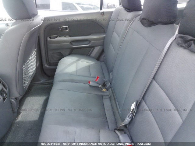 2HKYF18116H564093 - 2006 HONDA PILOT LX 银色 照片 8
