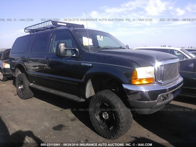 1FMNU41S1YEA40180 - 2000 FORD EXCURSION XLT GREEN photo 1