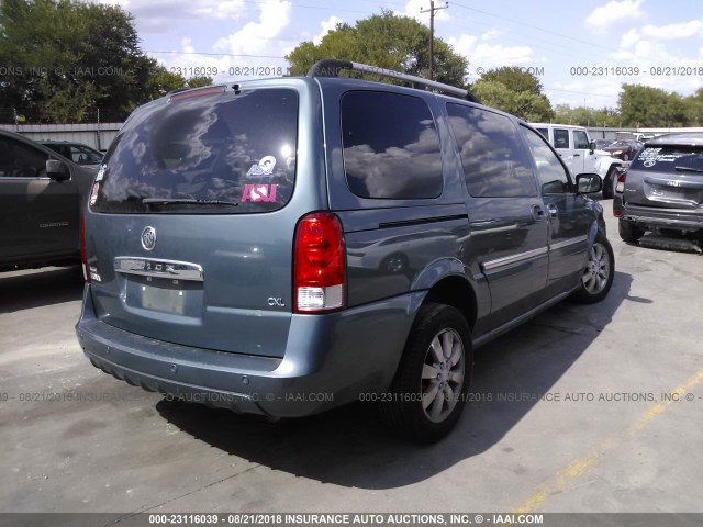 5GADV33197D157717 - 2007 BUICK TERRAZA CXL BLUE photo 4