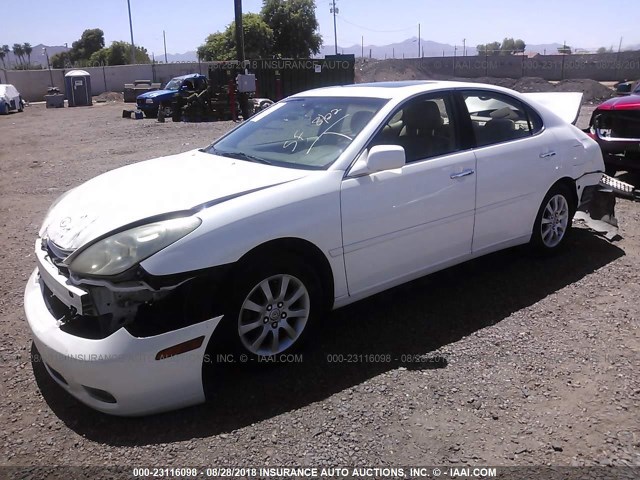JTHBA30G645026193 - 2004 LEXUS ES 330 WHITE photo 2