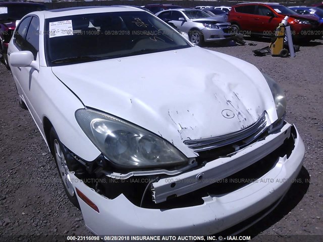 JTHBA30G645026193 - 2004 LEXUS ES 330 WHITE photo 6