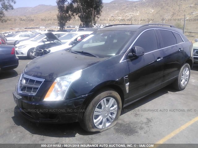 3GYFNGE35CS651185 - 2012 CADILLAC SRX BLACK photo 2