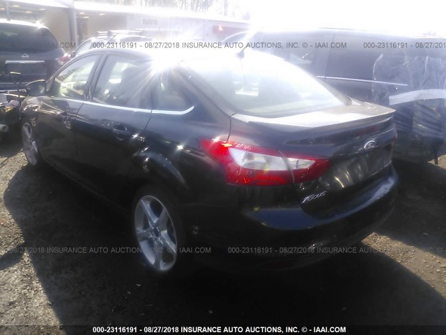 1FADP3J25DL363581 - 2013 FORD FOCUS TITANIUM BLACK photo 3