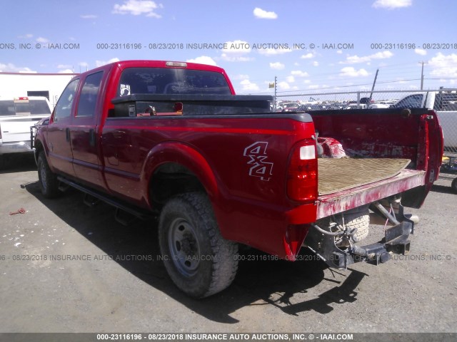 1FT8W3BT7CEA32364 - 2012 FORD F350 SUPER DUTY RED photo 3