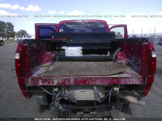 1FT8W3BT7CEA32364 - 2012 FORD F350 SUPER DUTY RED photo 8