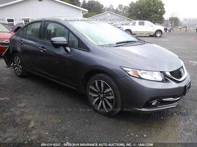19XFB2F95EE052325 - 2014 HONDA CIVIC EXL 灰色 照片 1