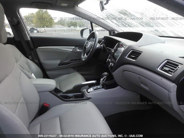 19XFB2F95EE052325 - 2014 HONDA CIVIC EXL 灰色 照片 5