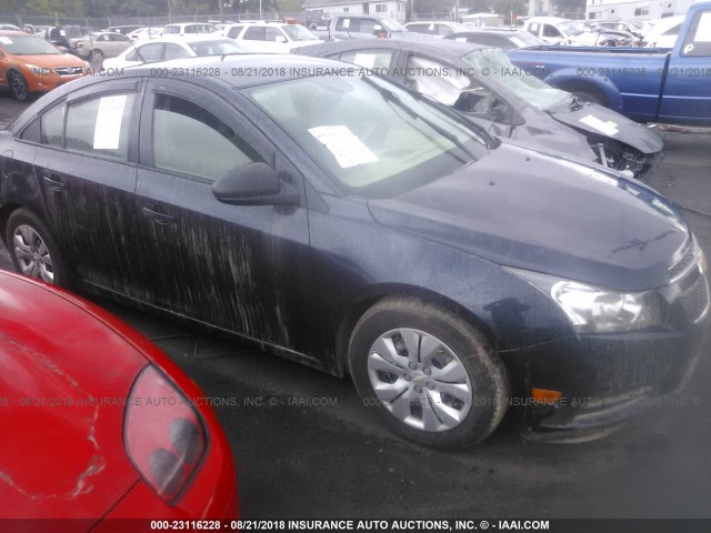 1G1PA5SH0E7198811 - 2014 CHEVROLET CRUZE LS Dark Blue photo 1