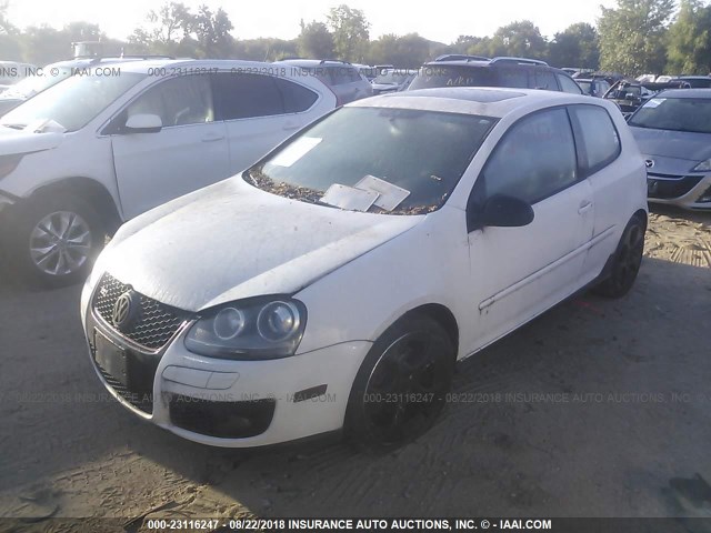 WVWEV71KX6W079960 - 2006 VOLKSWAGEN NEW GTI WHITE photo 2