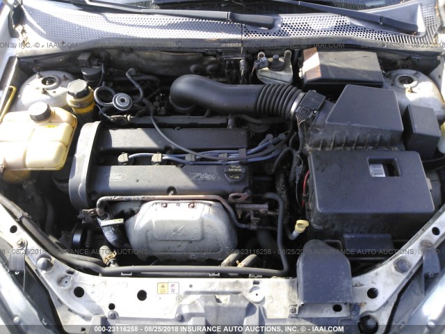 1FAFP36392W205900 - 2002 FORD FOCUS SE/SE COMFORT/ZTW/SE SPRT SILVER photo 10