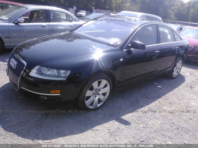 WAUDH74F87N052102 - 2007 AUDI A6 3.2 QUATTRO BLACK photo 2