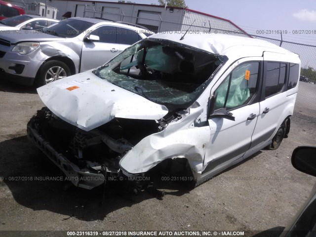 NM0GE9E71E1167928 - 2014 FORD TRANSIT CONNECT XL WHITE photo 2