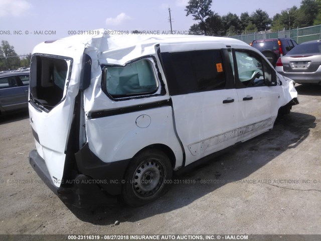 NM0GE9E71E1167928 - 2014 FORD TRANSIT CONNECT XL WHITE photo 4