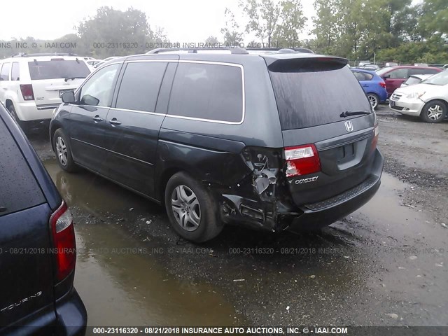 5FNRL38776B055525 - 2006 HONDA ODYSSEY BLUE photo 3