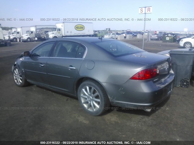 1G4HE57Y57U164551 - 2007 BUICK LUCERNE CXS GRAY photo 3