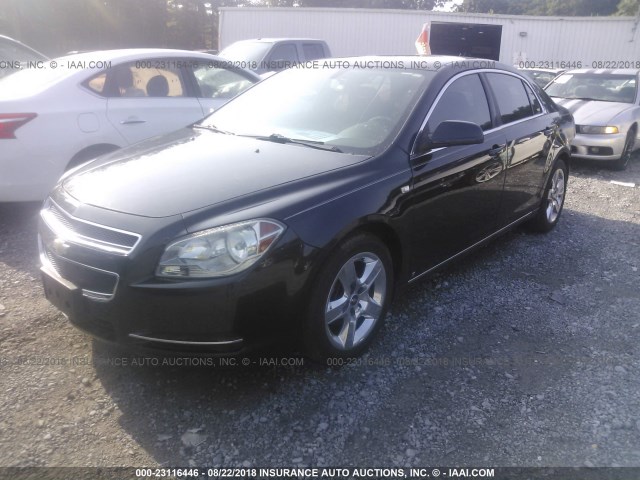 1G1ZH57B38F273617 - 2008 CHEVROLET MALIBU 1LT 黑色 照片 2