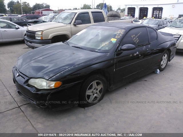 2G1WX15K829282279 - 2002 CHEVROLET MONTE CARLO SS 黑色 照片 2