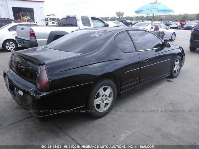 2G1WX15K829282279 - 2002 CHEVROLET MONTE CARLO SS 黑色 照片 4