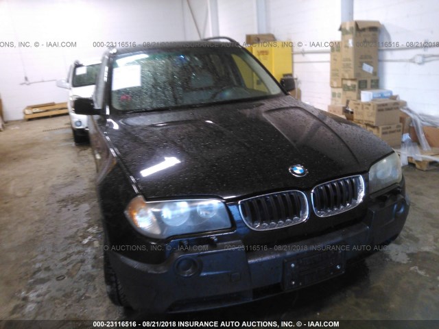 WBXPA73484WB26697 - 2004 BMW X3 2.5I BLACK photo 6