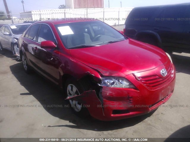 4T1BE46K27U161281 - 2007 TOYOTA CAMRY NEW GENERAT CE/LE/XLE/SE RED photo 1