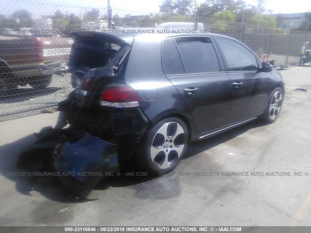 WVWHV7AJ8CW265819 - 2012 VOLKSWAGEN GTI GRAY photo 4