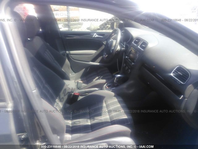 WVWHV7AJ8CW265819 - 2012 VOLKSWAGEN GTI GRAY photo 5