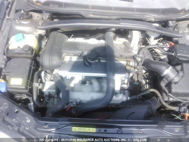 YV1RS592X62554835 - 2006 VOLVO S60 2.5T GRAY photo 10