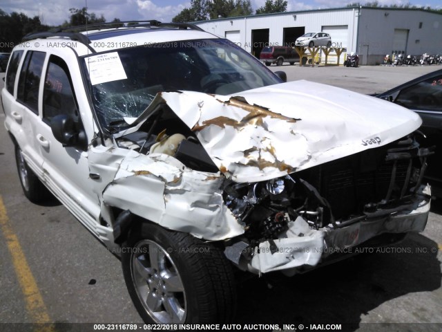 1J4GW58N04C363925 - 2004 JEEP GRAND CHEROKEE LIMITED WHITE photo 6