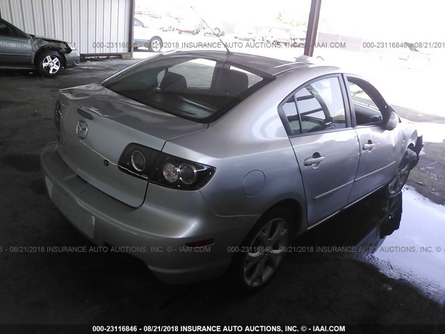 JM1BK32GX81186229 - 2008 MAZDA 3 I SILVER photo 4