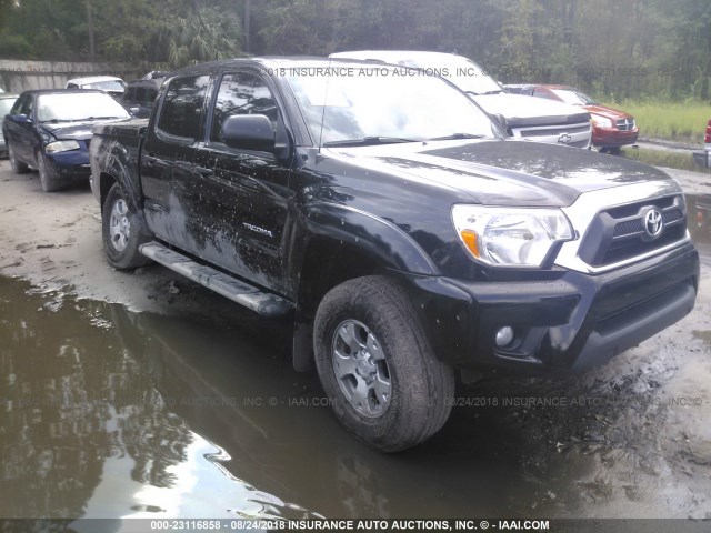 5TFLU4EN9EX089689 - 2014 TOYOTA TACOMA DOUBLE CAB BLACK photo 1