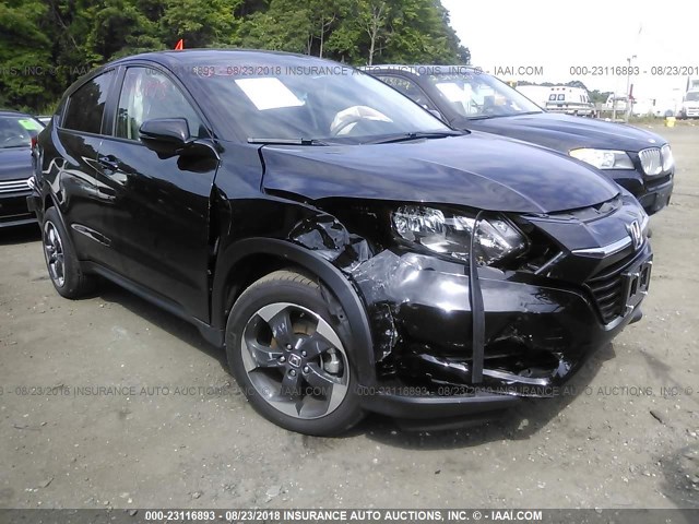 3CZRU6H50JM716422 - 2018 HONDA HR-V EX BLACK photo 1