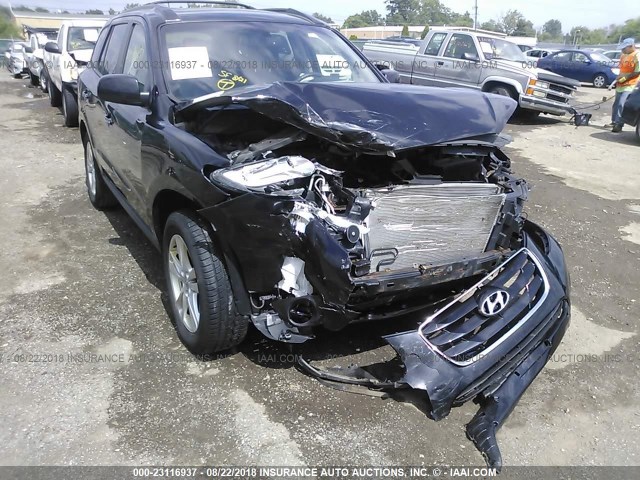 5XYZK4AG9BG062871 - 2011 HYUNDAI SANTA FE LIMITED BLACK photo 6