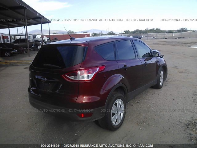 1FMCU0F7XGUB83377 - 2016 FORD ESCAPE S RED photo 4