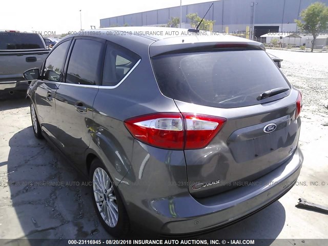 1FADP5BU8DL551832 - 2013 FORD C-MAX SEL GRAY photo 3