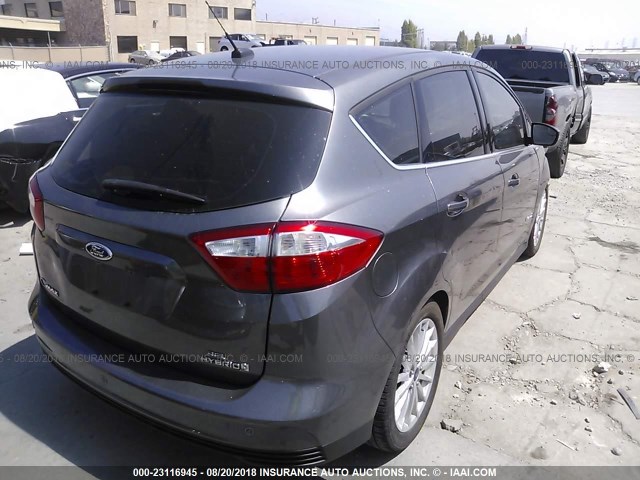 1FADP5BU8DL551832 - 2013 FORD C-MAX SEL GRAY photo 4