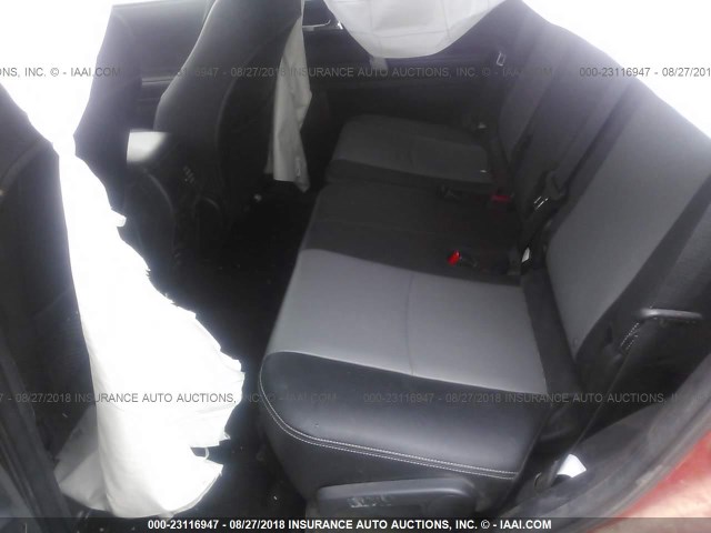 JTEBU5JR3G5377325 - 2016 TOYOTA 4RUNNER SR5 PREM/LTDL/TRAIL/TRD RED photo 8