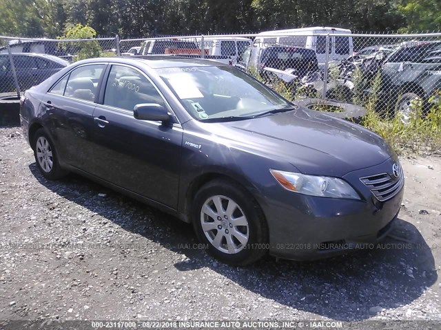 JTNBB46K583045427 - 2008 TOYOTA CAMRY HYBRID GRAY photo 1