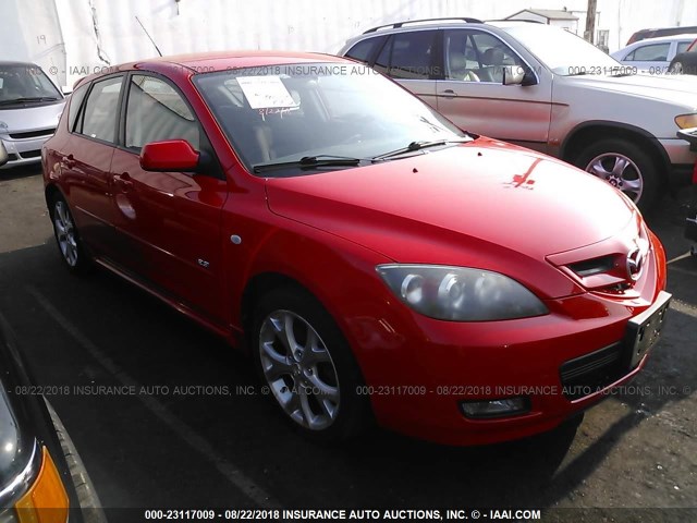 JM1BK143671638741 - 2007 MAZDA 3 HATCHBACK RED photo 1