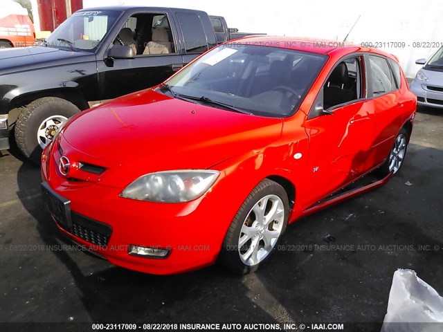 JM1BK143671638741 - 2007 MAZDA 3 HATCHBACK RED photo 2