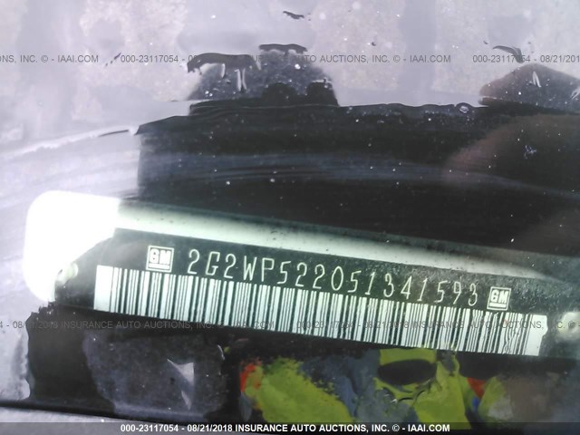 2G2WP522051341593 - 2005 PONTIAC GRAND PRIX თეთრი ფოტო 9