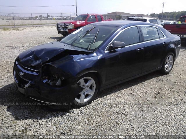 1G1ZA5E08AF290957 - 2010 CHEVROLET MALIBU LS ლურჯი ფოტო 2