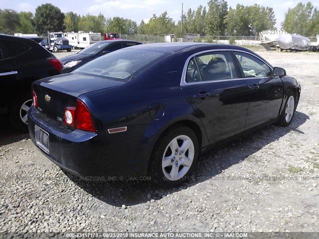 1G1ZA5E08AF290957 - 2010 CHEVROLET MALIBU LS ლურჯი ფოტო 4