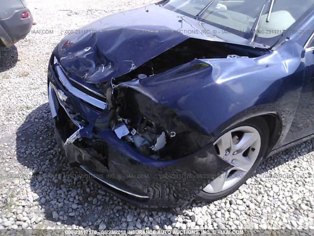 1G1ZA5E08AF290957 - 2010 CHEVROLET MALIBU LS ლურჯი ფოტო 6