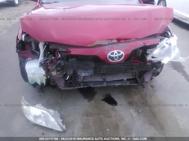 JTNBK46K373019469 - 2007 TOYOTA CAMRY NEW GENERAT LE/XLE/SE RED photo 6