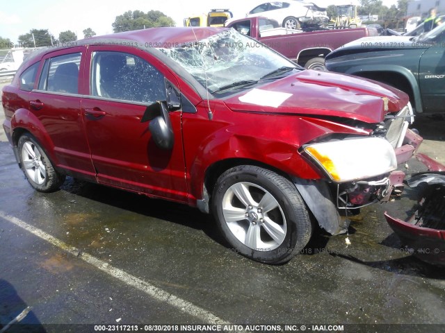 1B3CB3HA1AD547036 - 2010 DODGE CALIBER MAINSTREET RED photo 1